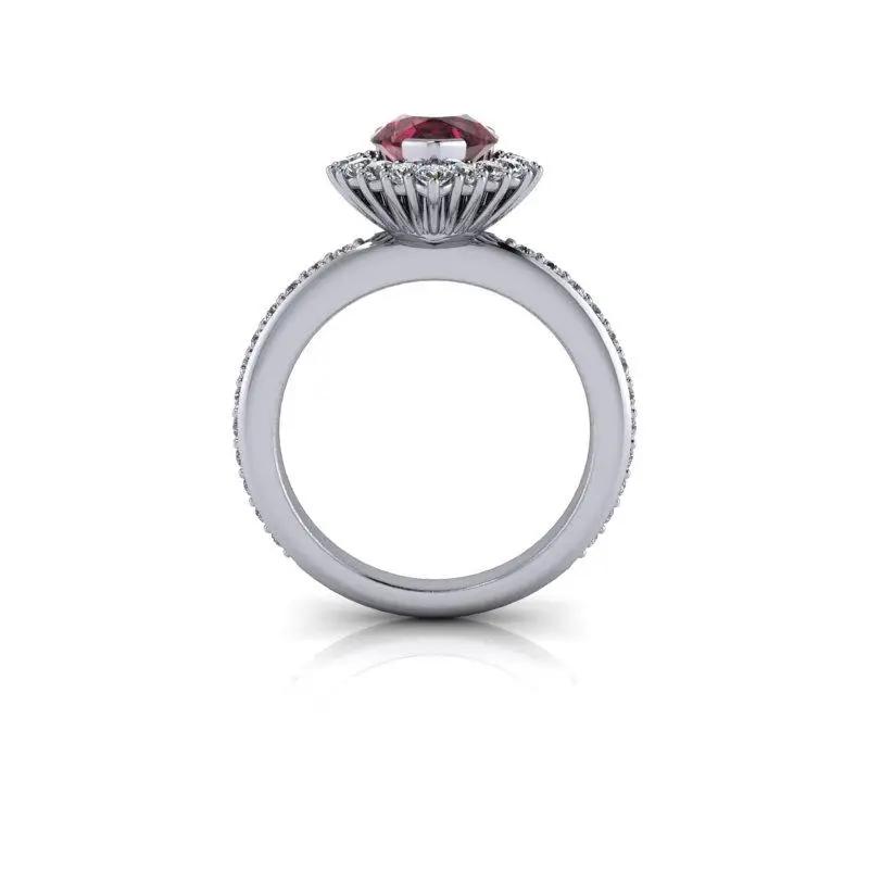 14 kt white gold Engagement Ring Bel Viaggio Designs, LLC