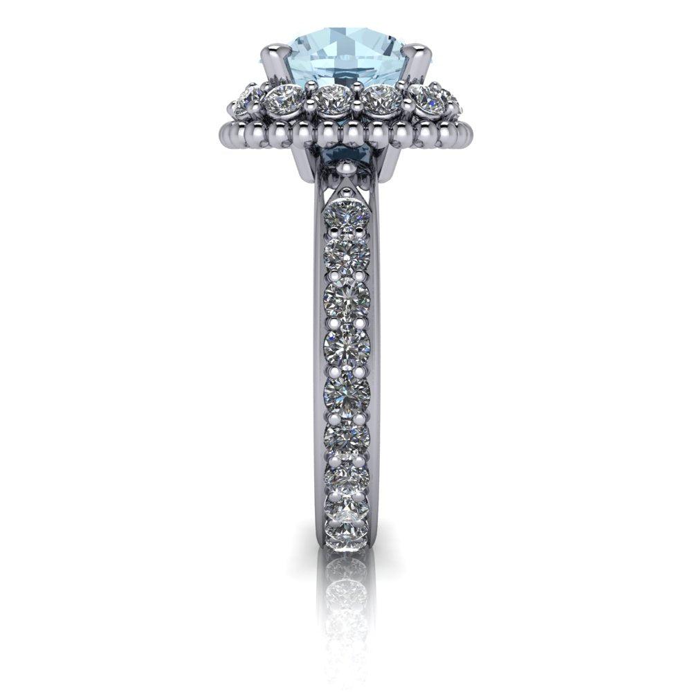 14 kt white gold Engagement Ring Bel Viaggio Designs, LLC