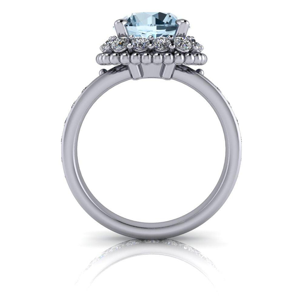 14 kt white gold Engagement Ring Bel Viaggio Designs, LLC