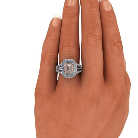 4.5 Morganite Rings Bel Viaggio Designs, LLC