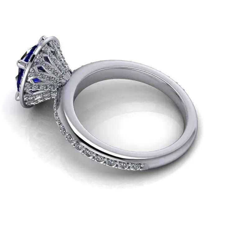 14 kt white gold bridal set Bel Viaggio Designs, LLC