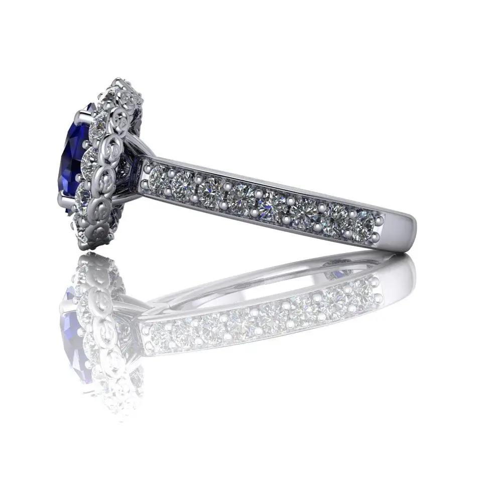 platinum Engagement Ring Bel Viaggio Designs, LLC