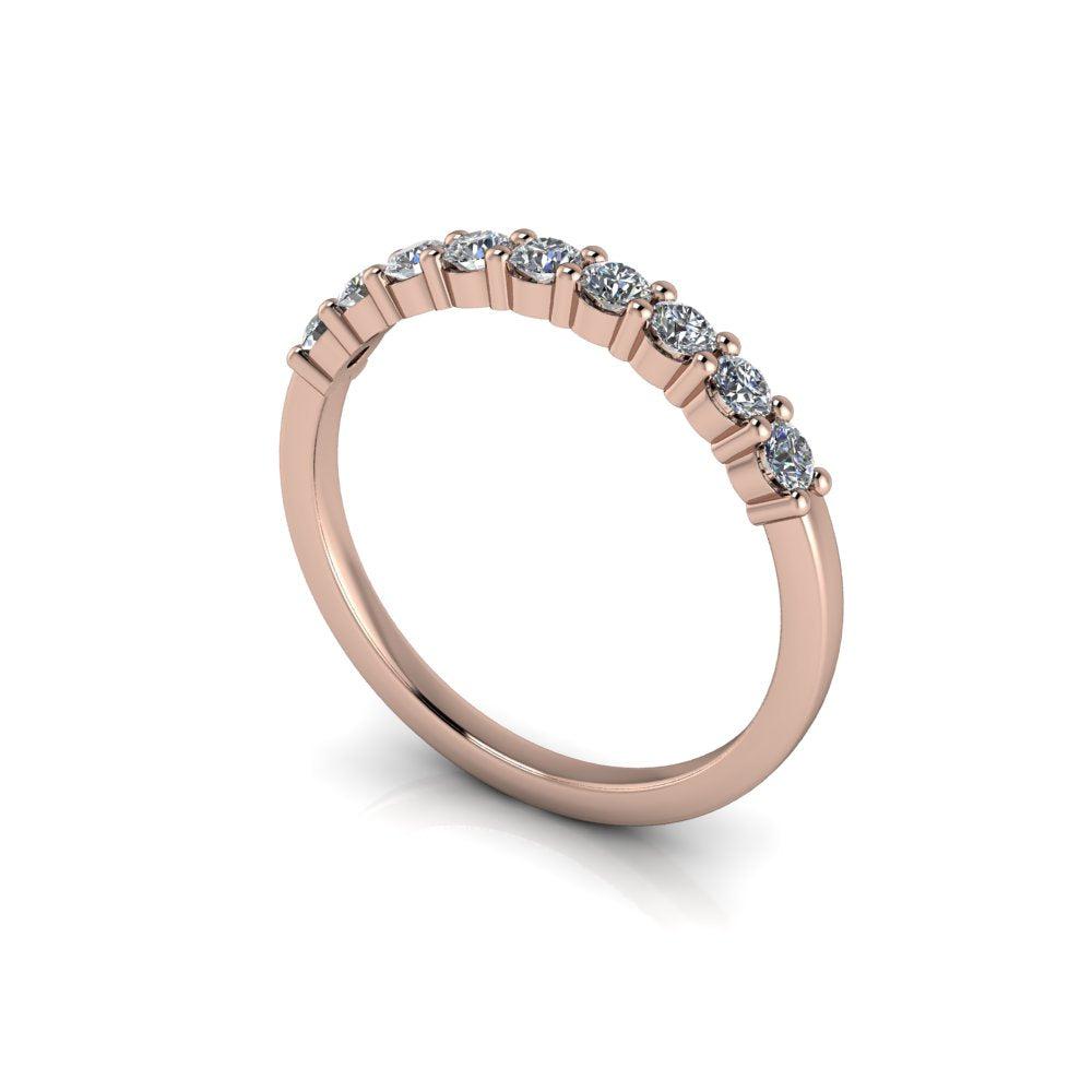 10kt rose gold Wedding band Bel Viaggio Designs, LLC