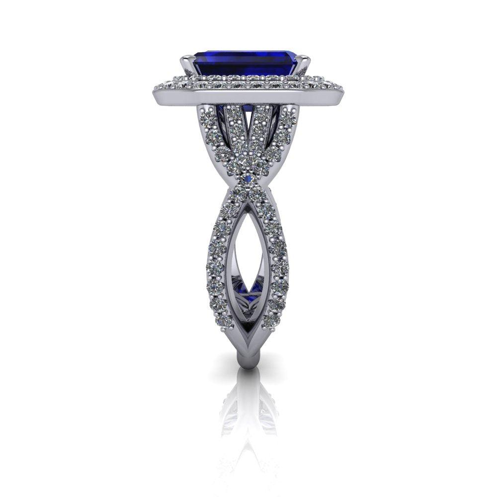 platinum Engagement Ring Bel Viaggio Designs, LLC