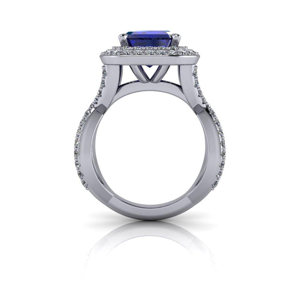 platinum Engagement Ring Bel Viaggio Designs, LLC