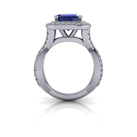 platinum Engagement Ring Bel Viaggio Designs, LLC