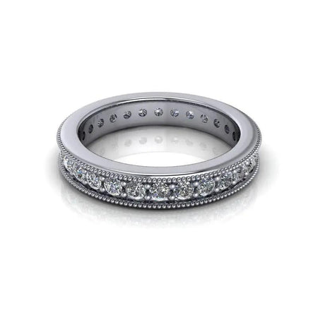 14kt white gold Wedding band Bel Viaggio Designs, LLC