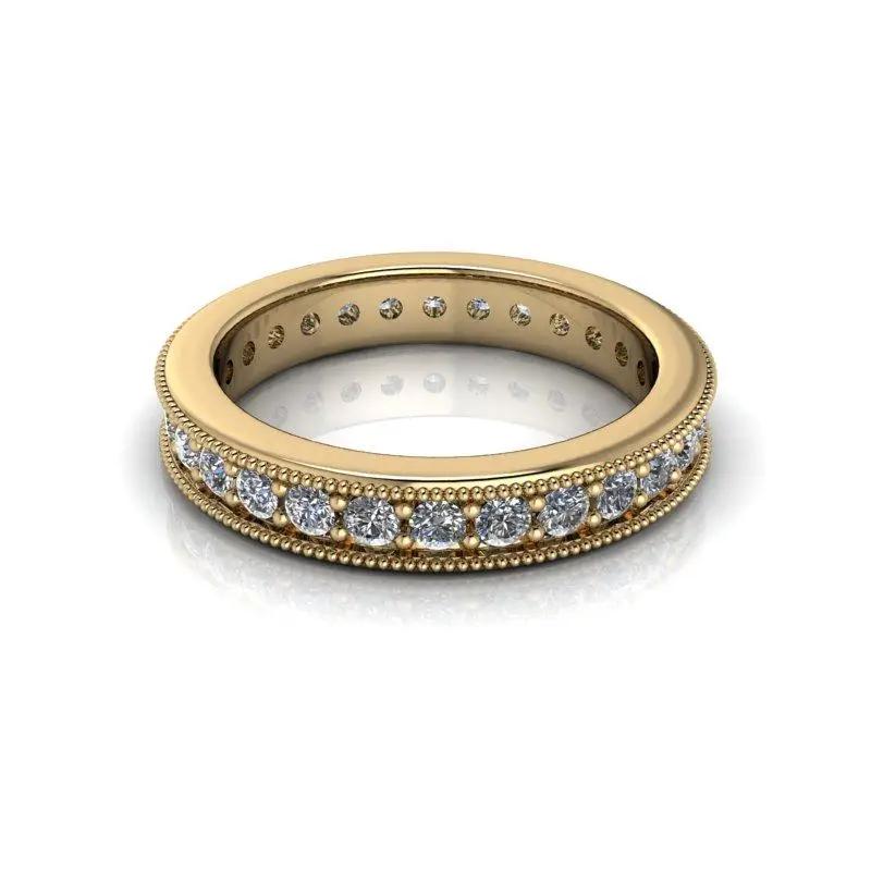 14kt yellow gold Wedding band Bel Viaggio Designs, LLC