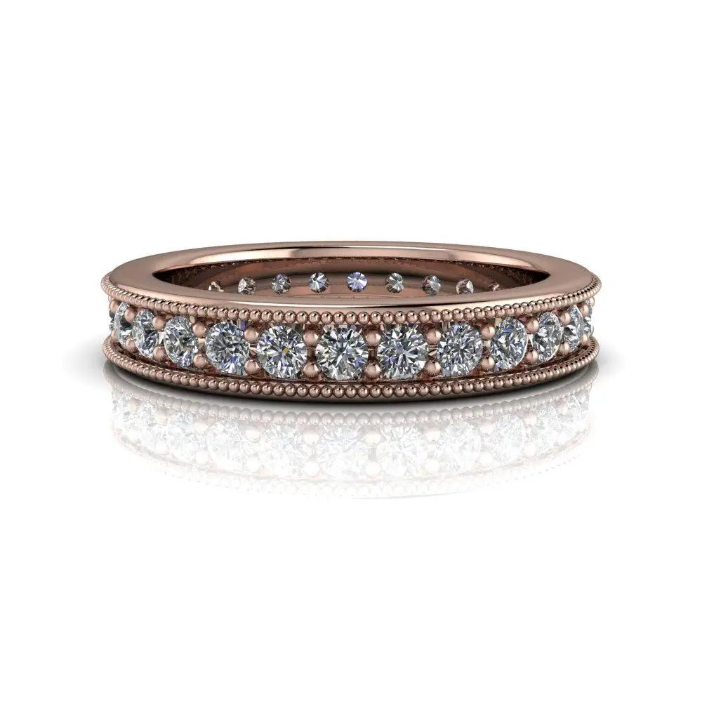 10kt rose gold Wedding band Bel Viaggio Designs, LLC