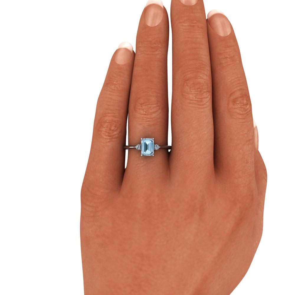 Aquamarine Morganite Ring Zales Zales Aquamarine Ring Art Deco