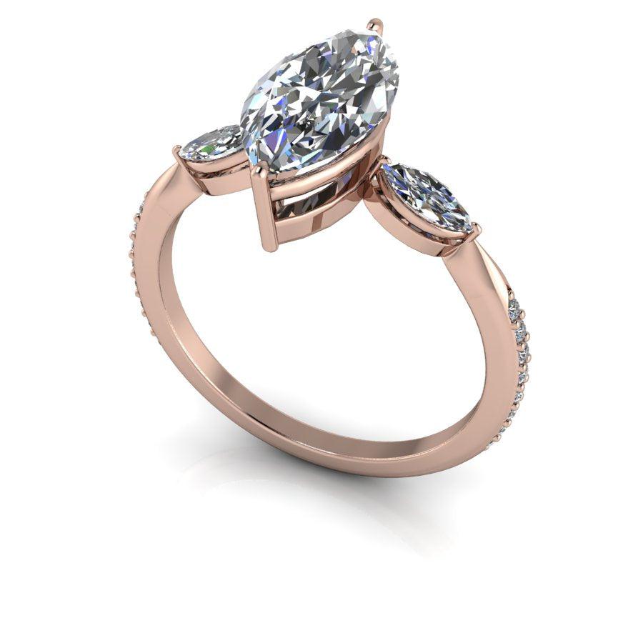 10kt rose gold Engagement Ring Bel Viaggio Designs, LLC