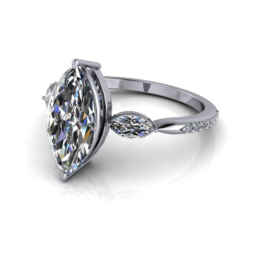 925 Silver Engagement Ring Bel Viaggio Designs, LLC