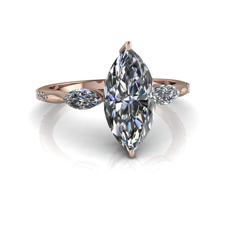 10kt rose gold Engagement Ring Bel Viaggio Designs, LLC