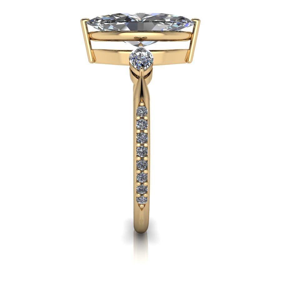 10kt yellow gold Engagement Ring Bel Viaggio Designs, LLC