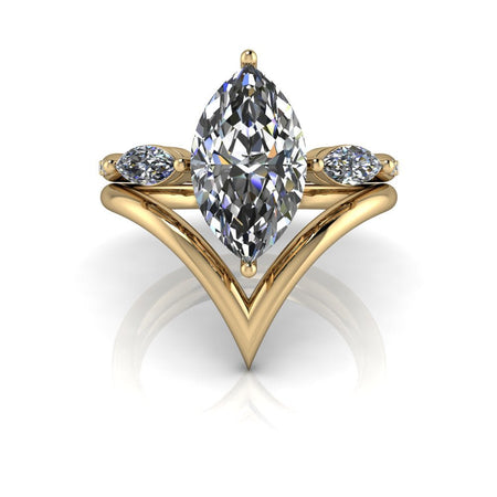 10kt yellow gold Engagement Ring Bel Viaggio Designs, LLC