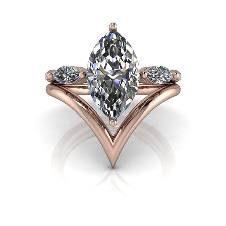 10kt rose gold Engagement Ring Bel Viaggio Designs, LLC