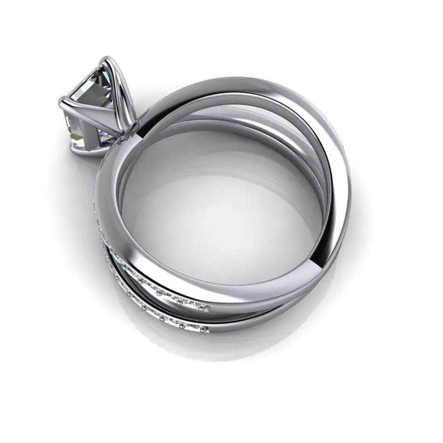 10kt white gold Engagement Ring Bel Viaggio Designs, LLC