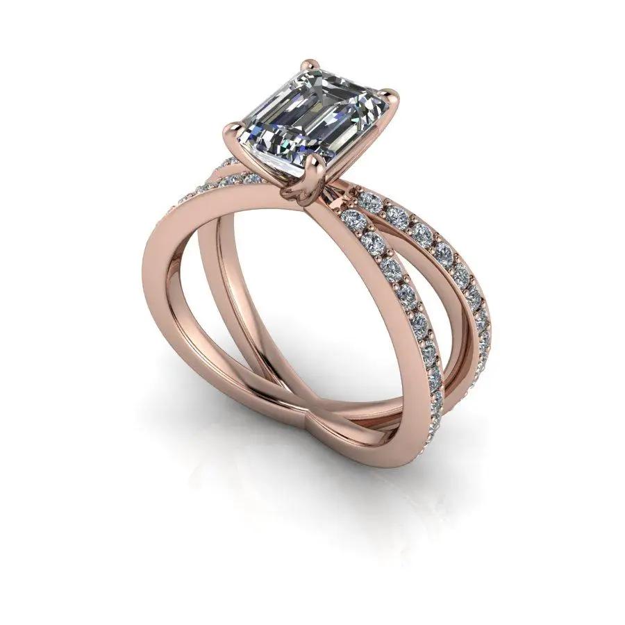 10kt rose gold Engagement Ring Bel Viaggio Designs, LLC