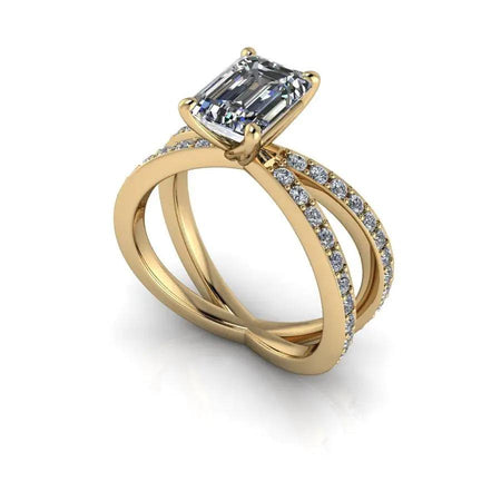 10kt yellow gold Engagement Ring Bel Viaggio Designs, LLC