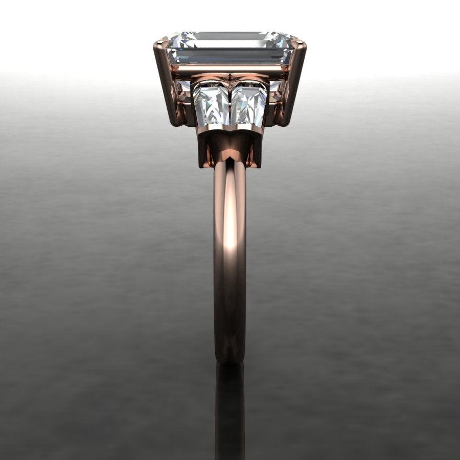 10kt rose gold Engagement Ring Bel Viaggio Designs, LLC