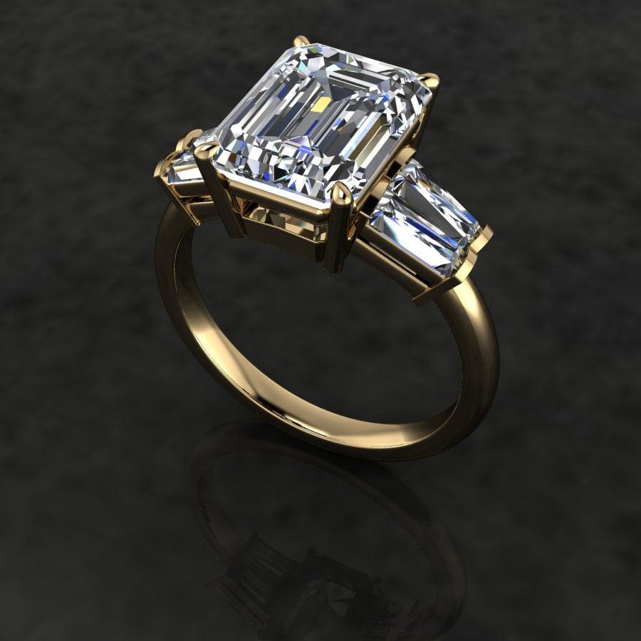 10kt yellow gold Engagement Ring Bel Viaggio Designs, LLC