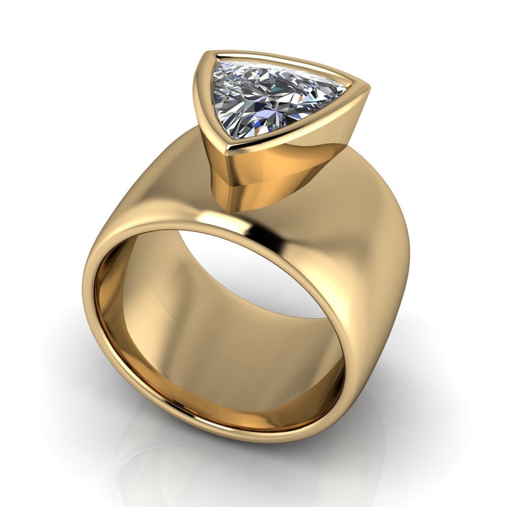 10kt yellow gold Engagement Ring Bel Viaggio Designs, LLC