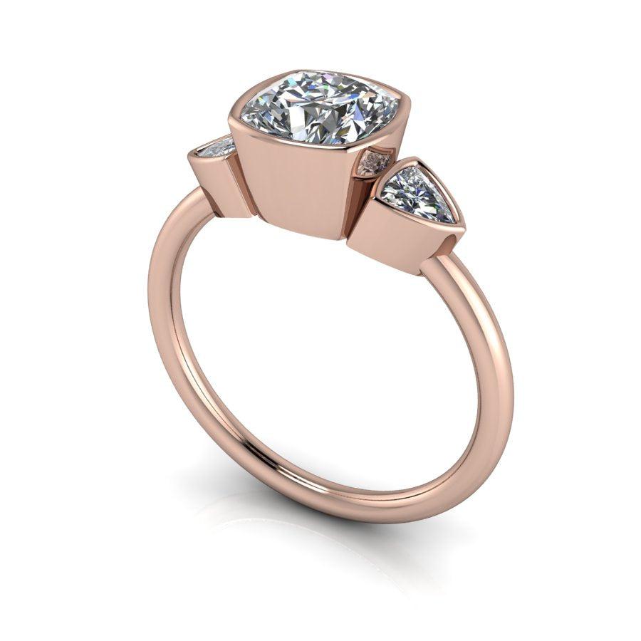 10kt rose gold Engagement Ring Bel Viaggio Designs, LLC