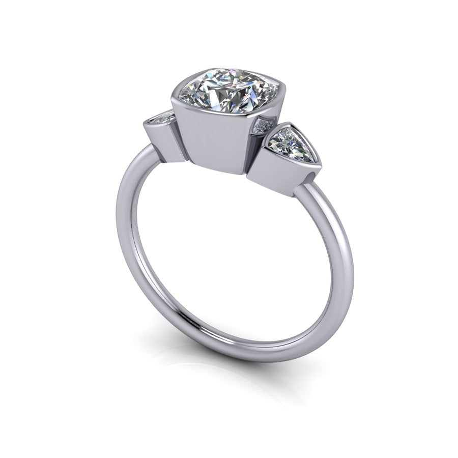 925 Silver Engagement Ring Bel Viaggio Designs, LLC