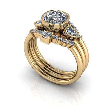 10kt yellow gold Engagement Ring Bel Viaggio Designs, LLC