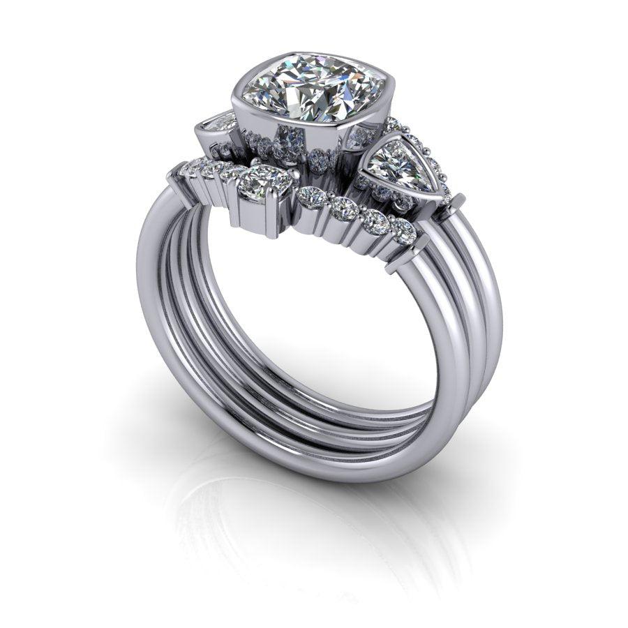 925 Silver Engagement Ring Bel Viaggio Designs, LLC