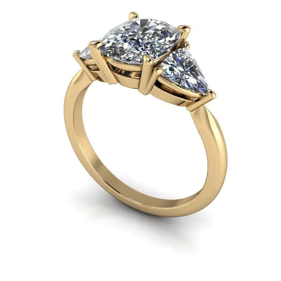 10kt yellow gold Engagement Ring Bel Viaggio Designs, LLC