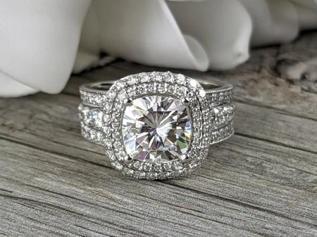 14kt white gold Engagement Ring Bel Viaggio Designs, LLC