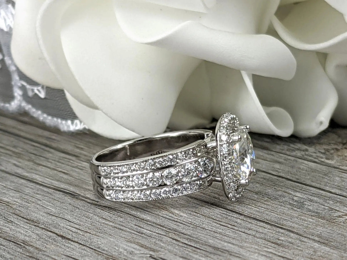 14kt white gold Engagement Ring Bel Viaggio Designs, LLC