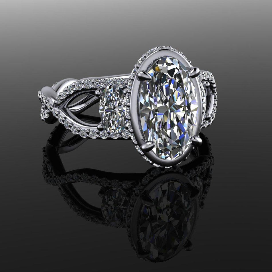 925 Silver Engagement Ring Bel Viaggio Designs, LLC