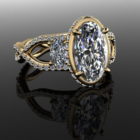 10kt yellow gold Engagement Ring Bel Viaggio Designs, LLC