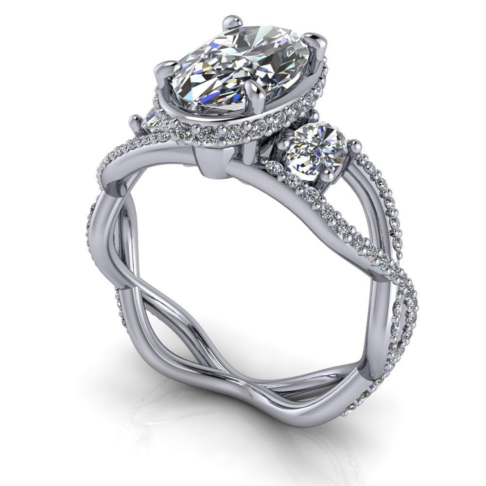 925 Silver Engagement Ring Bel Viaggio Designs, LLC