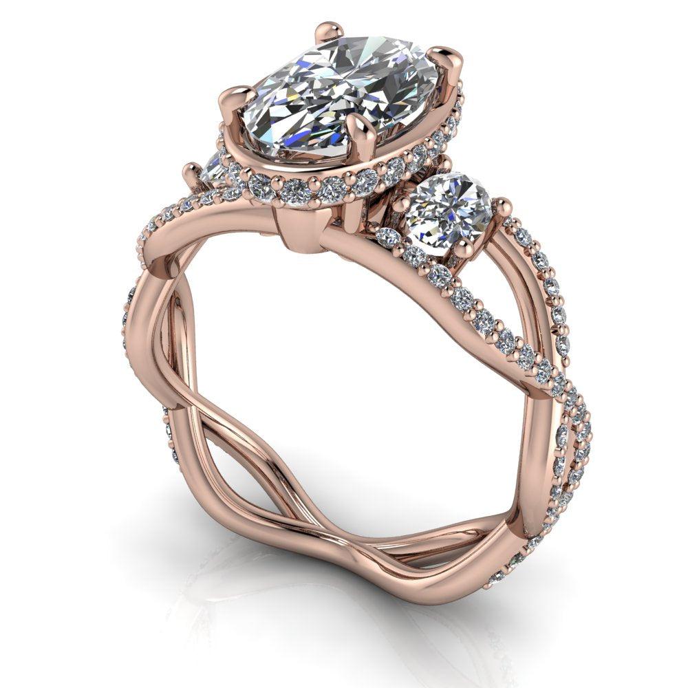 10kt rose gold Engagement Ring Bel Viaggio Designs, LLC