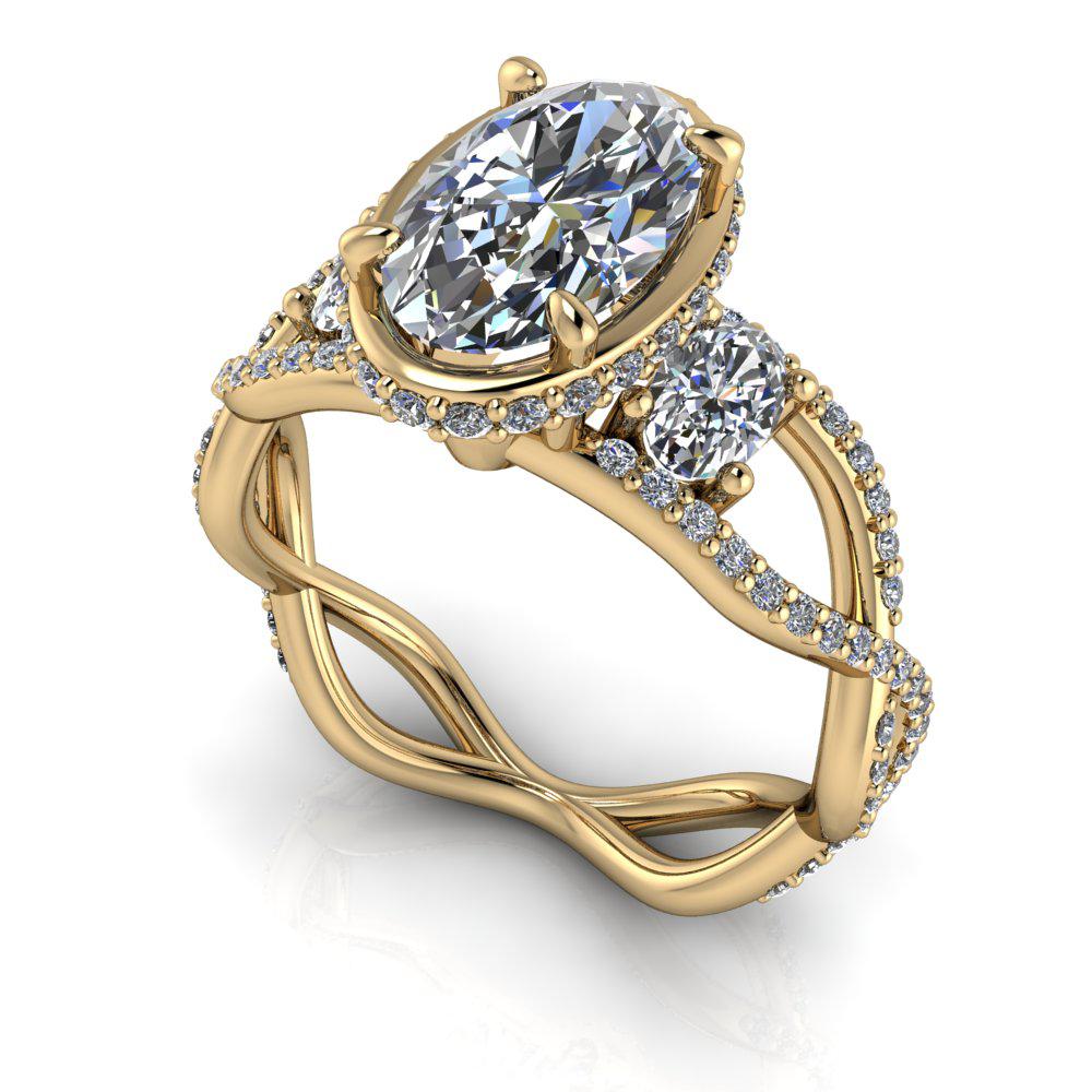 10kt yellow gold Engagement Ring Bel Viaggio Designs, LLC