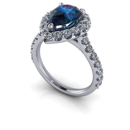 14 kt white gold Engagement Ring Bel Viaggio Designs, LLC