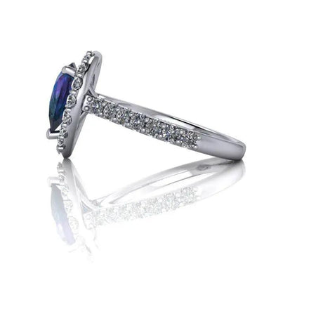 14 kt white gold Engagement Ring Bel Viaggio Designs, LLC