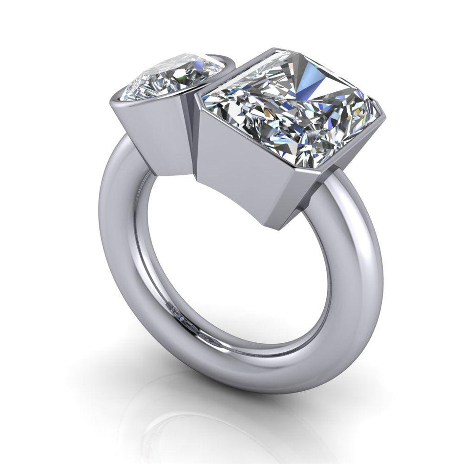 925 Silver Engagement Ring Bel Viaggio Designs, LLC