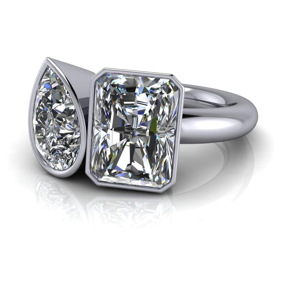 925 Silver Engagement Ring Bel Viaggio Designs, LLC