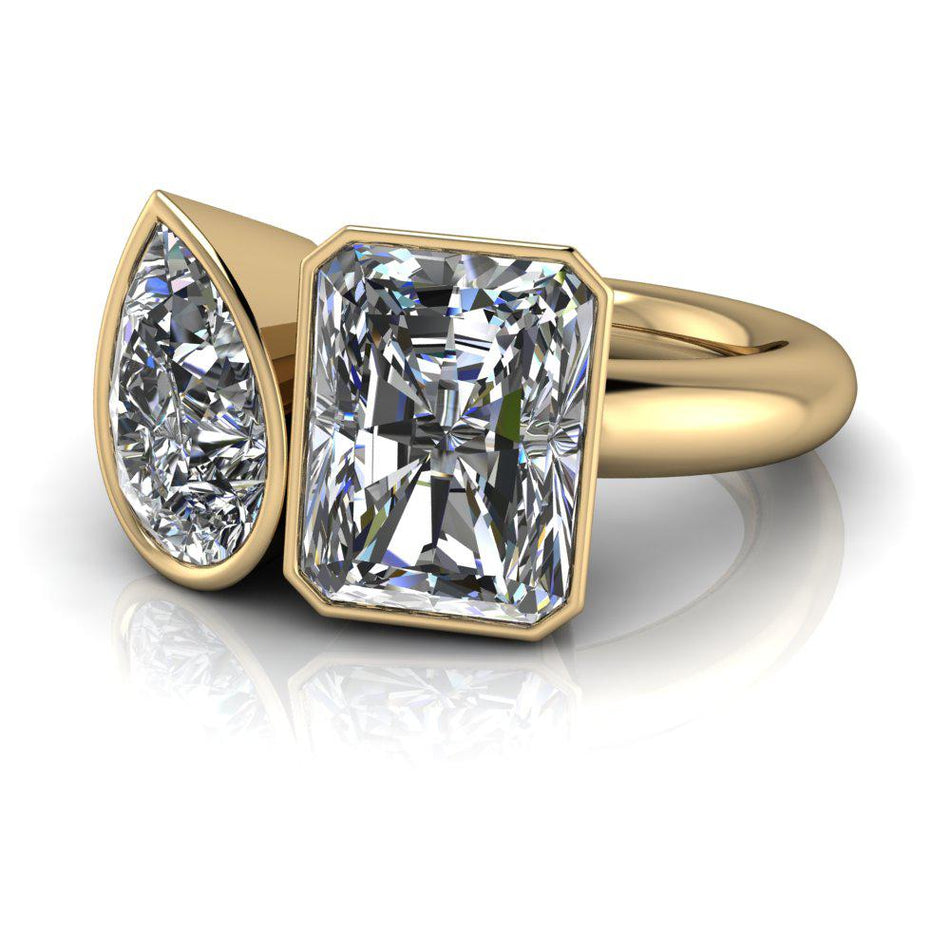 10kt yellow gold Engagement Ring Bel Viaggio Designs, LLC