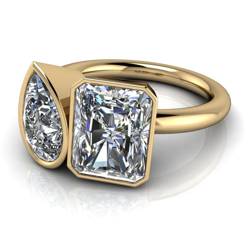 10kt white gold Engagement Ring Bel Viaggio Designs, LLC