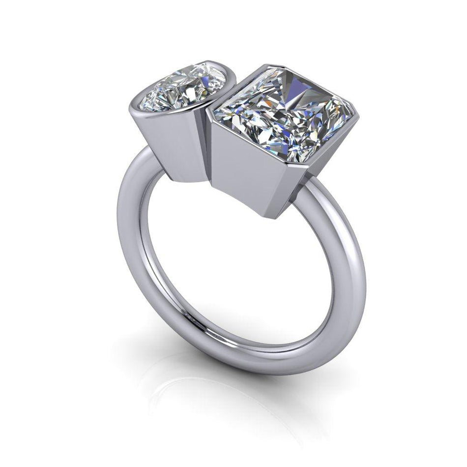 10kt white gold Engagement Ring Bel Viaggio Designs, LLC