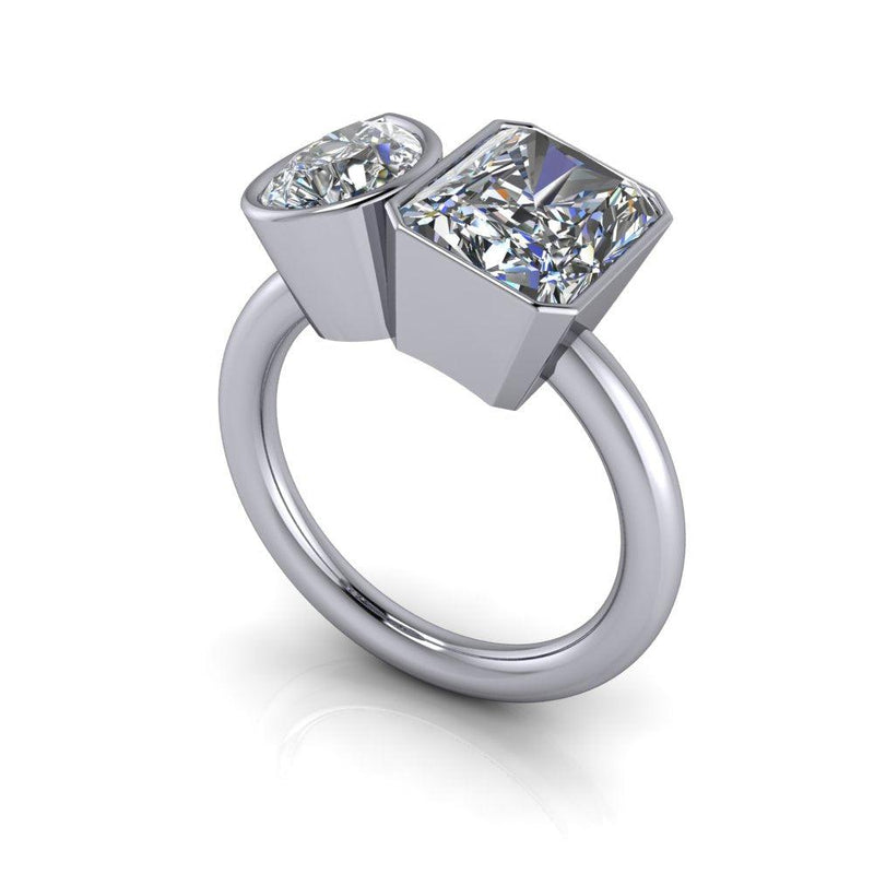 10kt white gold Engagement Ring Bel Viaggio Designs, LLC