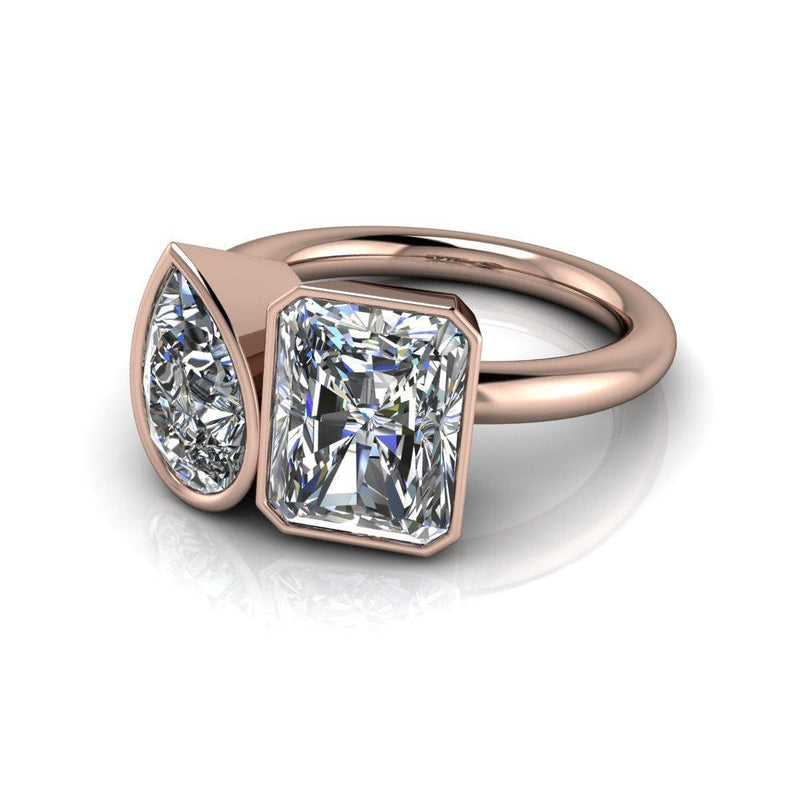 10kt white gold Engagement Ring Bel Viaggio Designs, LLC