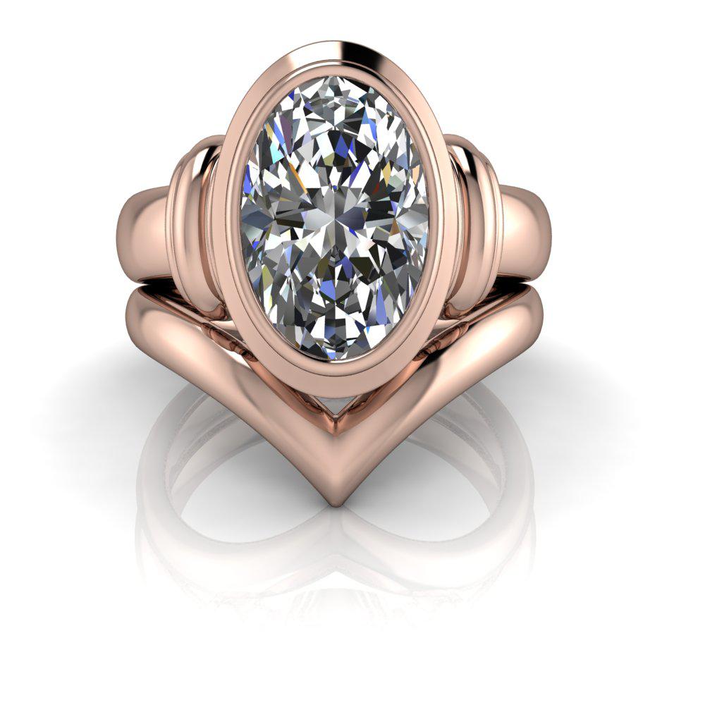 10kt rose gold Engagement Ring Bel Viaggio Designs, LLC