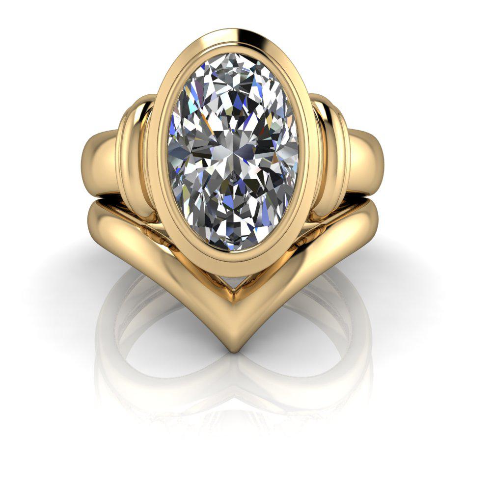 10kt yellow gold Engagement Ring Bel Viaggio Designs, LLC