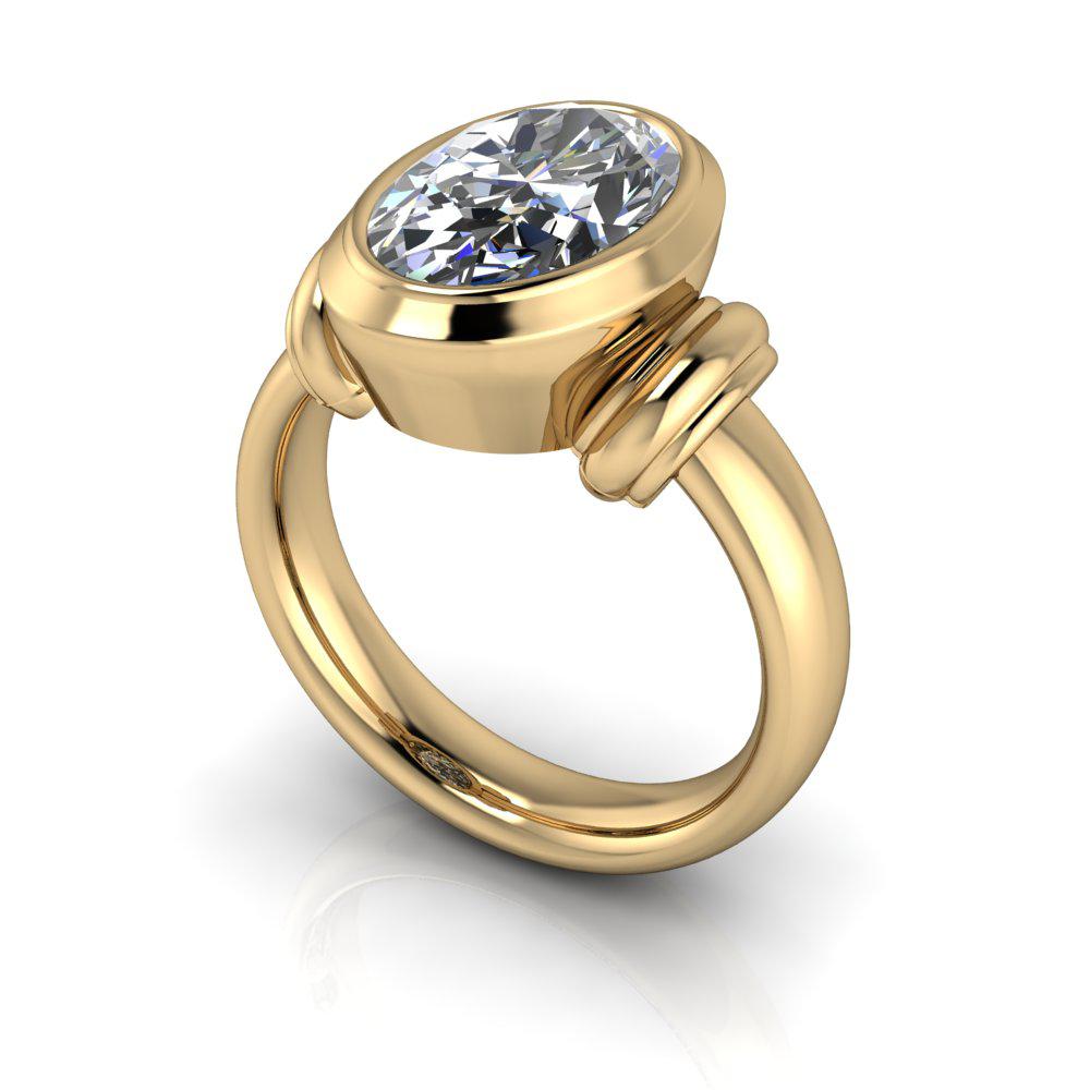 10kt yellow gold Engagement Ring Bel Viaggio Designs, LLC